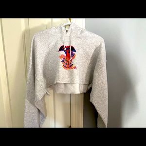 BOYS LIE cropped hoodie